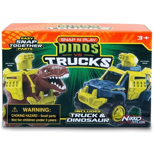 Игровой набор Road Rippers машинка и динозавр T-Rex brown (20072)