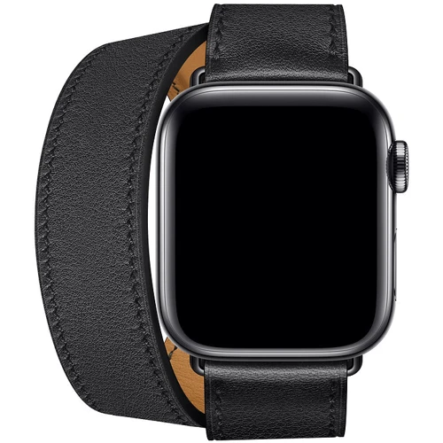 Аксессуар для Watch Apple Hermès Double Tour Band Noir (MX2Q2) for Apple Watch 38/40mm: Совместимость Apple Watch 40mm, Apple Watch 38mm