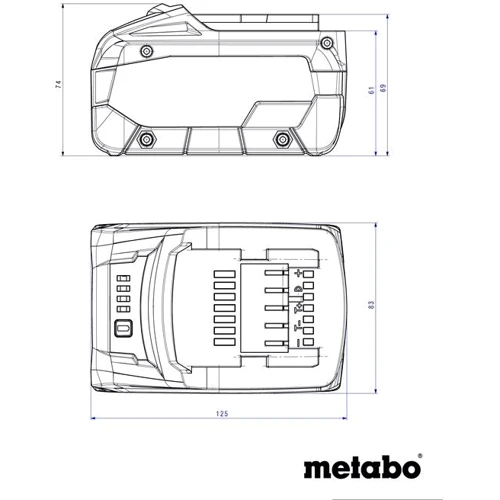 Акумулятор для електроінструменту Metabo 625369000: Тип Аккумулятор