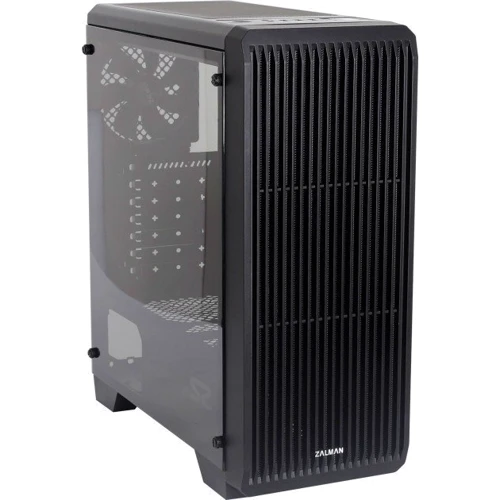 Корпус Zalman S2 TG Black with window (S2TG): Матеріал передній панелі пластик