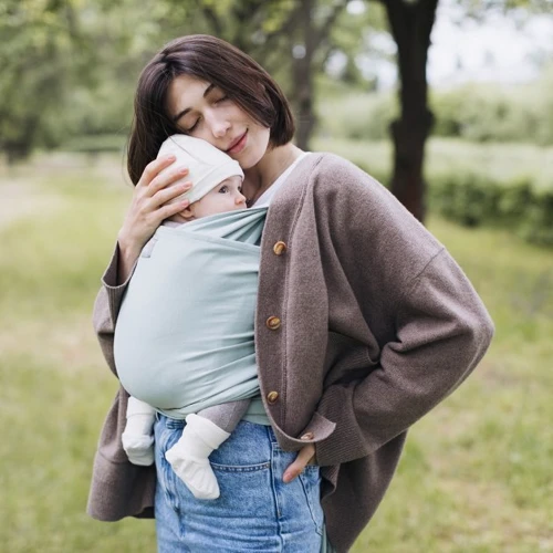 Слинг-шарф Love & Carry Organic Фисташка мятный (LC431)