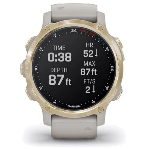 Смарт-годинник Garmin Descent Mk2S Light Gold with Light Sand Silicone Band (010-02403-01): Сумісні ОС Android / iOS