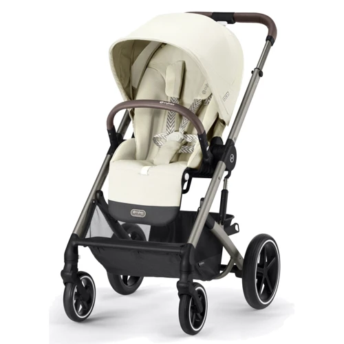 Прогулочная коляска Cybex Balios S Lux TPE Seashell Beige с бампером (522002565)