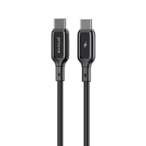 Кабель Proove Cable USB-C to USB-C Flex Metal 60w 1m Black (CCFM60002201)