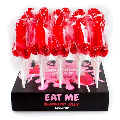 Желейная конфета Secret Play Strawberry Penis Lollipop
