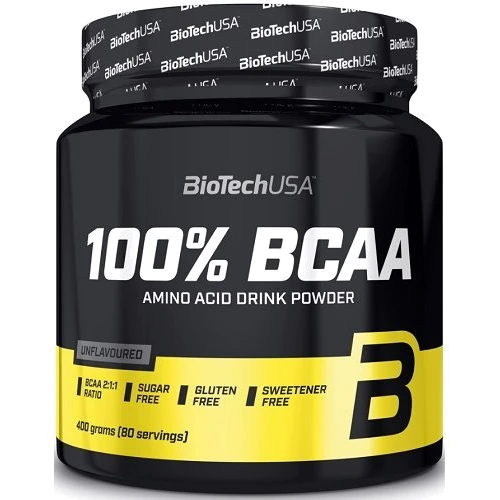 Амінокислота для спорту BiotechUSA 100% BCAA 400 g / 80 servings/ Unflavored