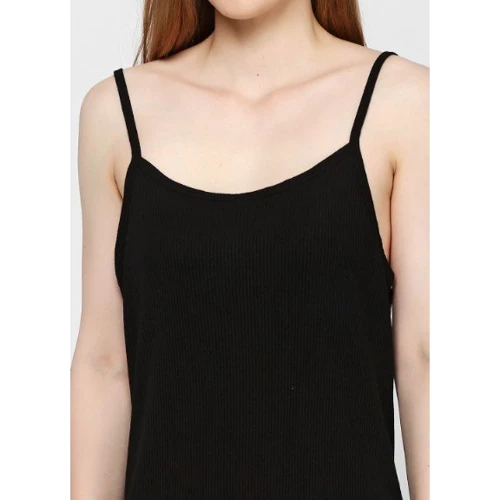 Сарафан H & M 4591074 40 чорний повсякденний короткий міні: Склад Віскоза, Еластан