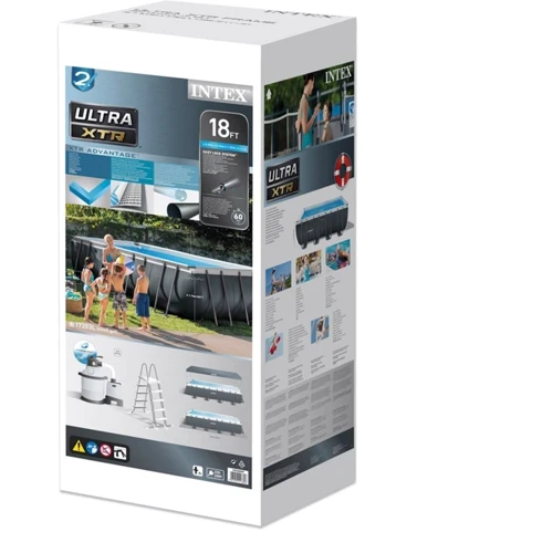 Каркасный бассейн Intex 26356, 549 х 274 х 132 см (4 500 л/час, лестница, тент, подстилка) фото 4