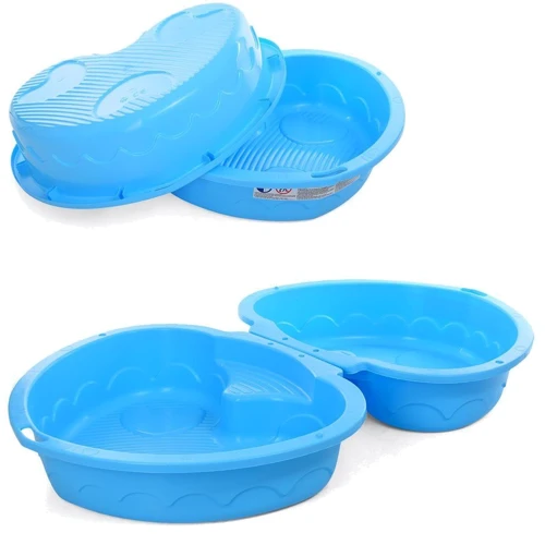 Пісочниця з кришкою Marian Plast Сердечко Блакитна (435): Виробник Marian Plast