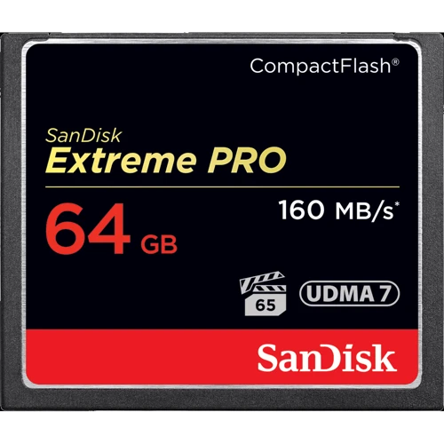 Карта памяти SanDisk 64GB CompactFlash Extreme Pro (SDCFXPS-064G-X46/SDCFXPS-064G-A46)