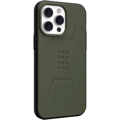 Чехол для iPhone Urban Armor Gear UAG Civilian Magsafe Olive (114039117272) for iPhone 14 Pro Max: Материалы силикон