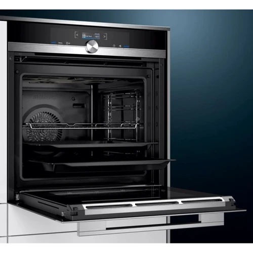Духовой шкаф электрический Siemens HB674GBS1: Объем, л 71