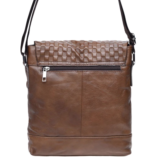Мужская сумка планшет Borsa Leather коричневая (k1238-1-brown): Страна производитель Тайвань
