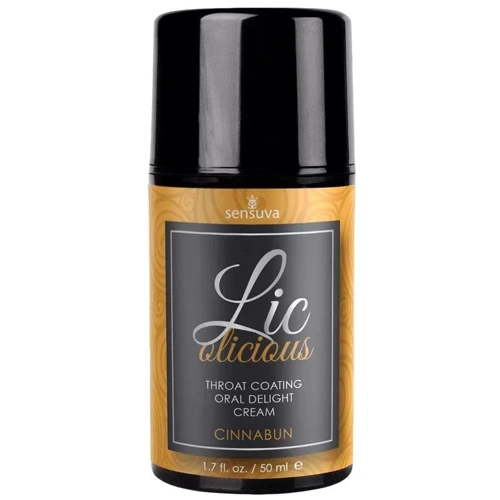 Гель для минета Sensuva - Lic-o-licious Cinnabun (50 мл), маслянистый, без сахара