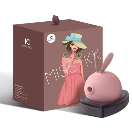 Вакуумный стимулятор с вибрацией KisToy Miss KK Pink