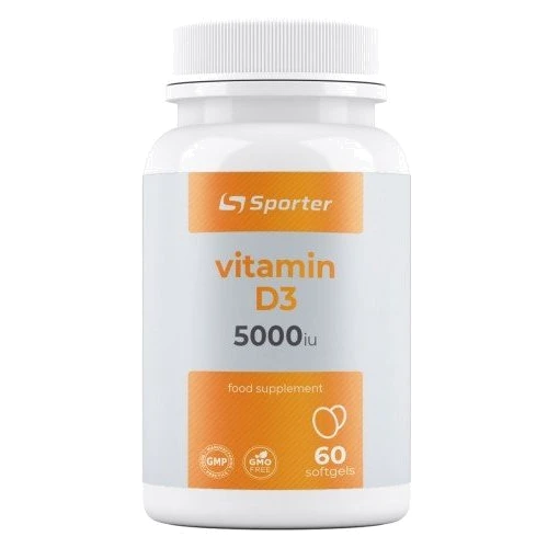 Sporter Vitamin D3 5000 ME Витамин Д3 60 мягких капсул