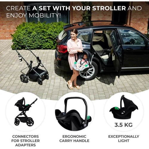 Автокресло-переноска Kinderkraft Mink Pro i-Size Black (KCMINKPRBLK0000) фото 6