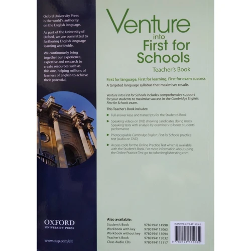 Venture into First for Schools: Teacher's Book with DVD: Количество страниц 96