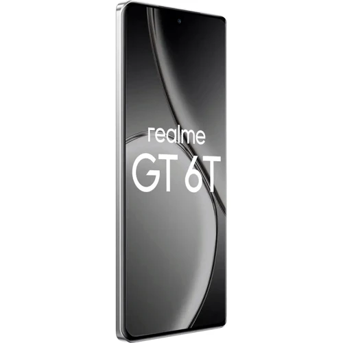 Смартфон Realme GT 6T 5G 8/256GB Fluid Silver (UA UCRF): Процесор Qualcomm SM7675 Snapdragon 7+ Gen 3 (4 nm) Octa-core (1x2.8 GHz Cortex-X4 & 4x2.6 GHz Cortex-A720 & 3x1.9 GHz Cortex-A520)