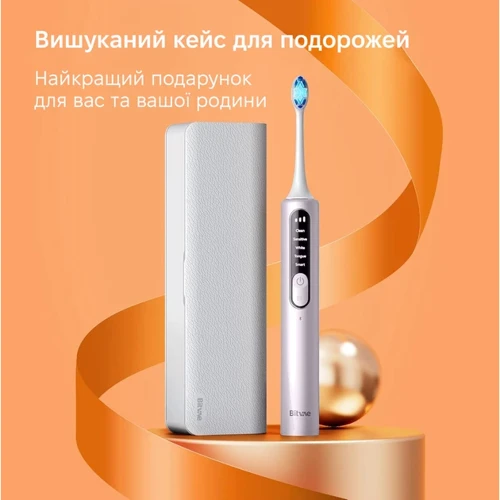 Зубная щетка Bitvae S3 Smart 4 насадки и футляр pink фото 7