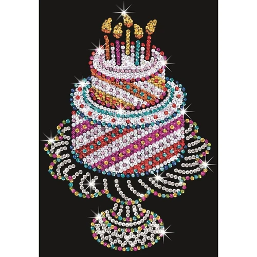 Набор для творчества Sequin Art ORANGE Праздничный торт