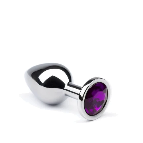 Анальная пробка утяжеленная CRYSTAL Silver Amethyst, L: Для кого Унисекс