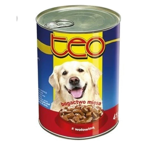 Вологий корм для собак TEO з яловичиною 415 г (5906731502149)