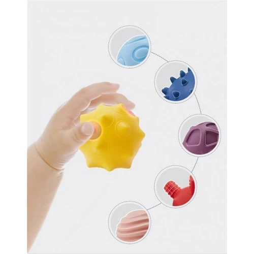 Набор развивающих текстурных силиконовых мячиков Beiens 10 шт (YZ50)