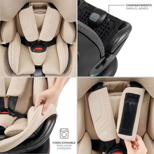 Автокресло Kinderkraft Xpedition 3 i-Size Beige (KCXPED03BEG0000) фото 12