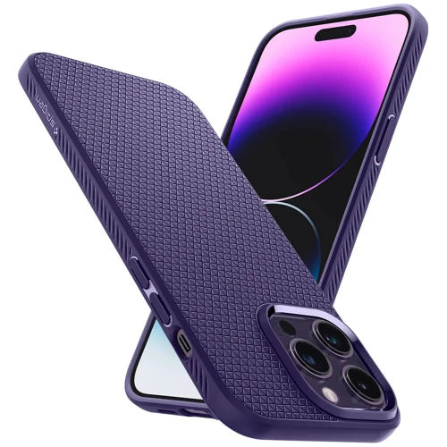 Чохол для iPhone Spigen Liquid Air Deep Purple (ACS05578) для iPhone 14 Pro фото 8
