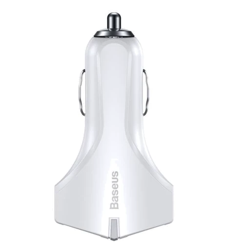 Зарядний пристрій Baseus USB Car Charger Small Rocket QC3.0 2xUSB 3A White (CCALL-RK02): Сила струму 2.4а і більш