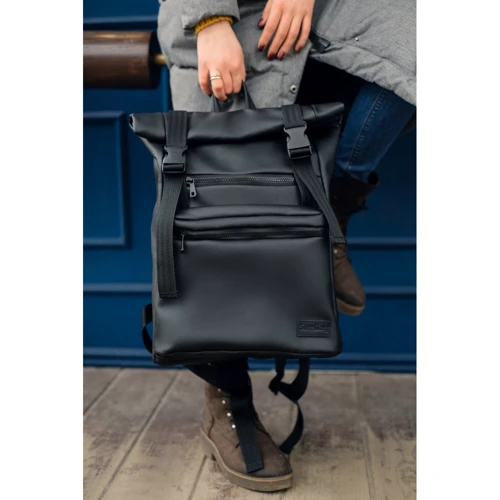Женский рюкзак Sambag RollTop 0SHn черный (24238001) фото 12