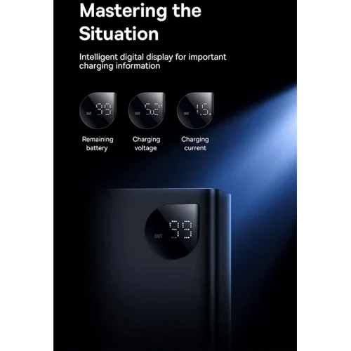 Внешний аккумулятор Baseus Power Bank 24000mAh Adaman Digital Display 140W Black (P10021508113-00) фото 14