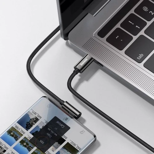 Кабель Baseus Cable USB-C to USB-C Legend Elbow 100W 1m Black (CATCS-01) фото 5