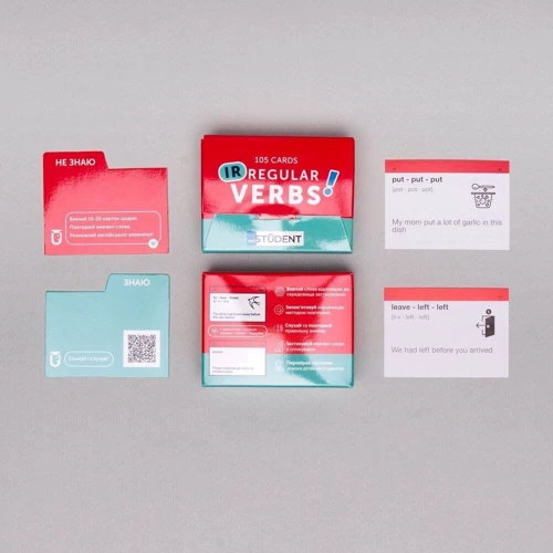 Irregular Verbs. 105 Cards. Картки для вивчення англійських слів: Жанр Самоучители