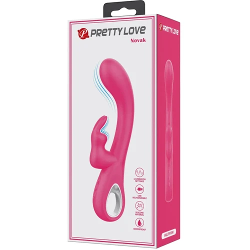 Вибратор с стимулятором клитора LYBAILE Pretty Love Novak (BI-300087)