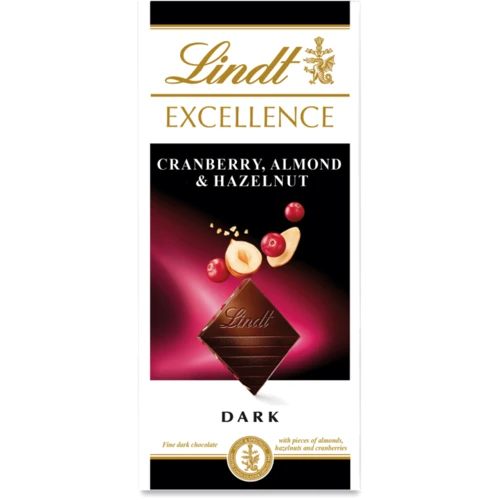 Шоколад Lindt Dark Cranberry almond hazelnut (100 г) (WT4620)