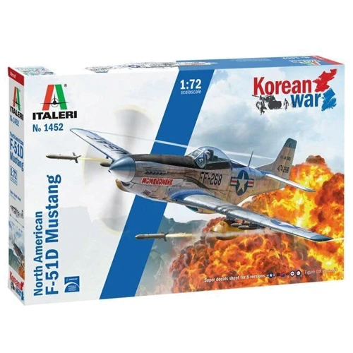 Модель Italeri Истребитель Североамериканский F-51D Mustang Корейская война (IT1452)