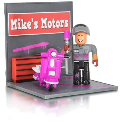 Коллекционная фигурка Roblox Desktop Series Welcome to Bloxburg Mechanic Mayhem W7 (ROB0308)