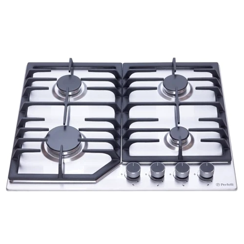 Варочная поверхность газовая Perfelli HGM 61494 I: Рабочая поверхность нержавеющая сталь