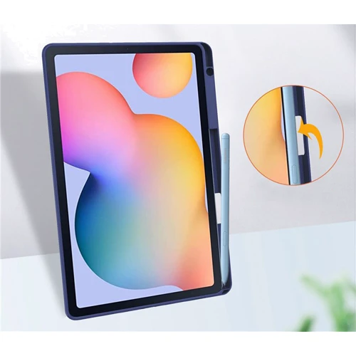 Аксесуар для планшетних ПК BeCover Case Book Soft Edge з Pencil Mount Deep Blue для Samsung Galaxy Tab S6 Lite 2024 P620/P625/P627 (710837): Матеріал Штучна шкіра + TPU
