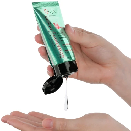 Лубрикант на водной основе Orgie Lube Tube Strawberry Mojito, 50 мл, вкус и аромат клубничного махито