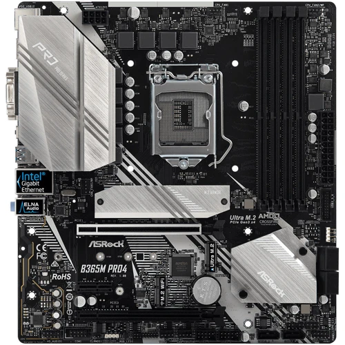 ASRock B365M Pro4 Socket 1151: Роз'єми на платі PCI Express x1, SATA 3.0, M.2