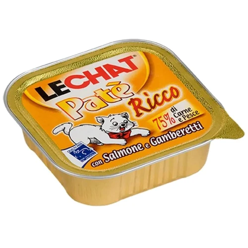 Влажный корм Monge LC Cat Wet Adult для кошек паштет с лососем и креветками 100 г (70008112)