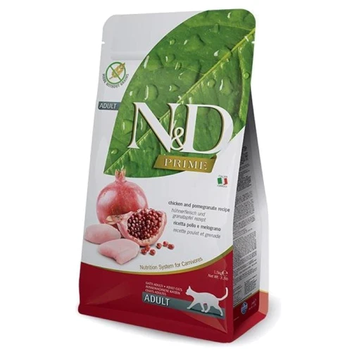 Сухой корм для котов Farmina N&D Grain Free Prime Chicken & Pomegranate Adult 1.5 кг (156,413)