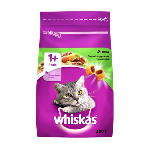 Сухий корм Whiskas для котів з ягням 14х300 г (5998749106020)