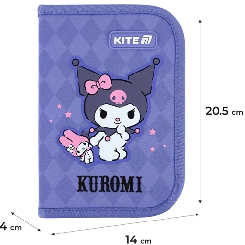 Набор Kite рюкзак + пенал + сумка для обуви 555 Kuromi (SET_HK25-555S-2): Цвет фиолетовый