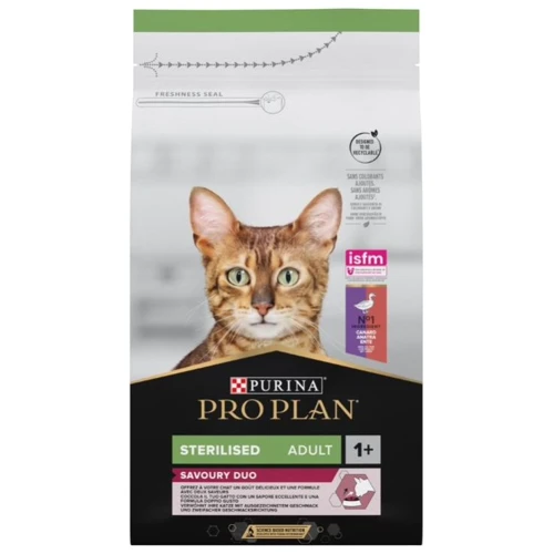 

Сухой корм Pro Plan Sterilised для стерилизованных кошек с уткой и печенью 1.5кг (7613036732369)