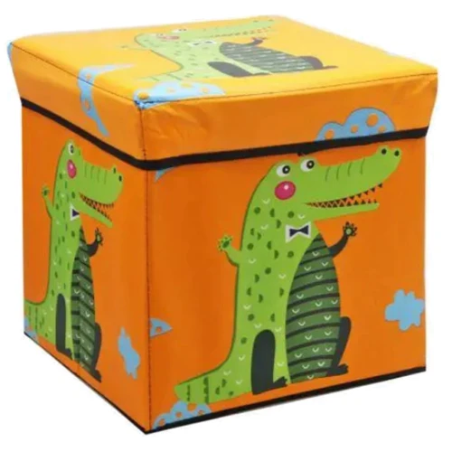 Корзина-пуфик для игрушек Mic Крокодил, оранжевый (44806): Производитель Mic