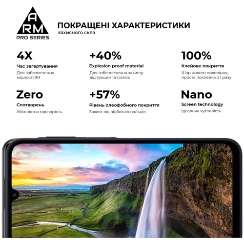 Аксессуар для смартфона ArmorStandart Tempered Glass Pro Black for Samsung A155 Galaxy A15 4G (ARM74659): Цвет черный